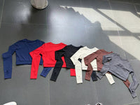 Long Sleeve Yoga Clothes High Strength Workout Clothes Pilates Running Sport Long Sleeve Top