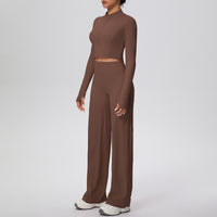 Micro Brushed  Zipper Jacket Sports Long Sleeve Running - Modestly Vogue 