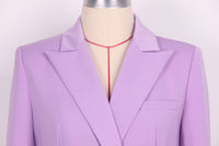 Black Tailored Bustier Blazer Suit Set Three Piece Pant Set - Modestly Vogue 