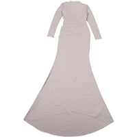 High Waist Ruched Elegant Long Sleeved Holiday Maxi Dress - Modestly Vogue 