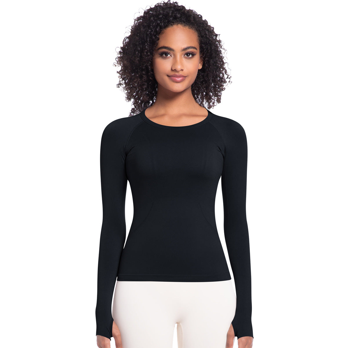 Women’s Long Sleeve Round Neck Fitness Yoga Running Top