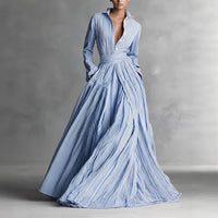Blue and White Stripe