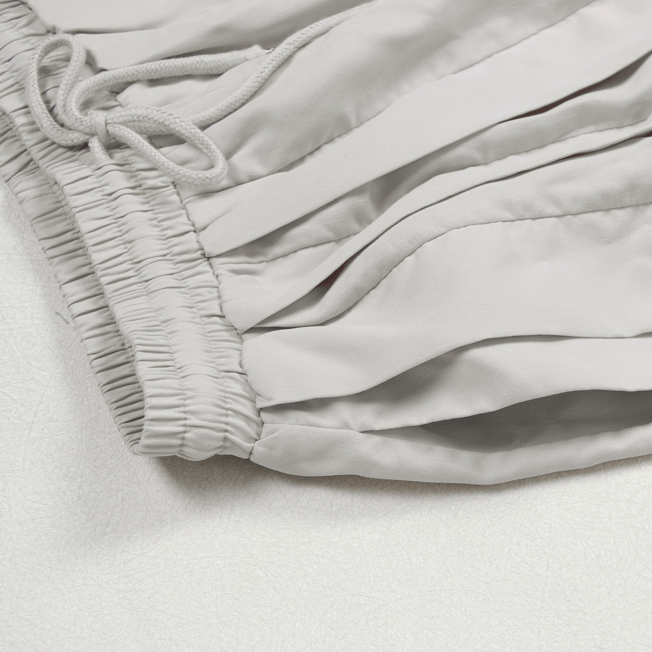 Taupe Ruffle Leg Ankle Banded Pants - Modestly Vogue 