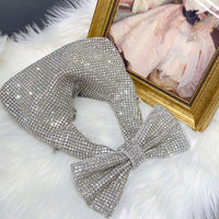 Elegant Bow Trend Shiny Rhinestone Bag Tote Shoulder Bag - Modestly Vogue 