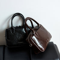 Leather High Grade Messenger Pillbox Bag Purse - Modestly Vogue 