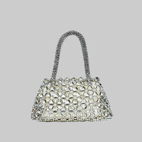 Handmade Pearl Woven Tote Bag – Hollowed Underarm Handbag