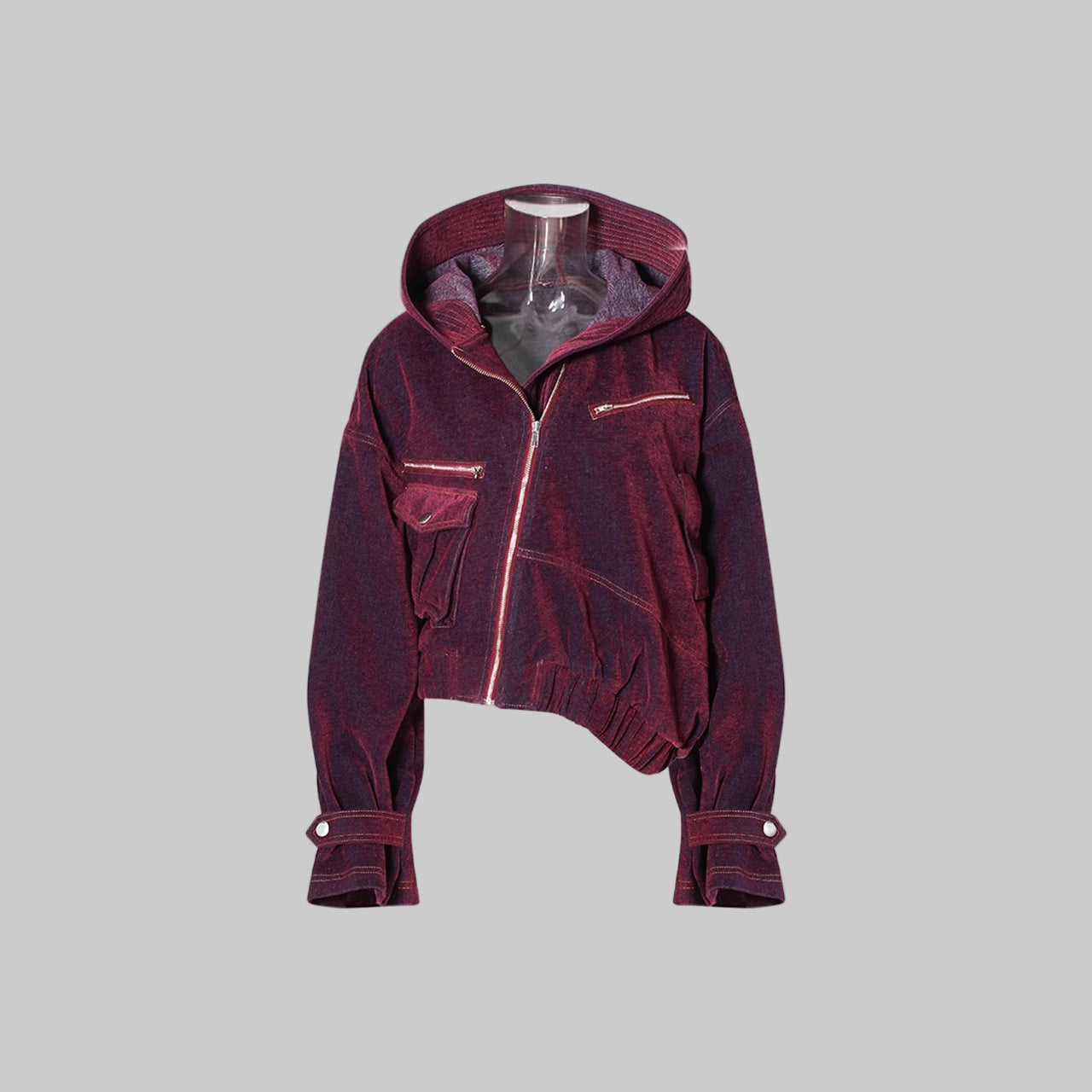 Women’s Asymmetric Retro Short Denim Jacket – Spring Autumn