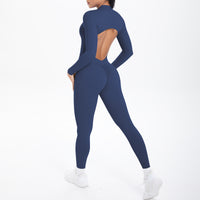 Long-Sleeved Trousers-Navy Blue