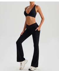 High Waist Wide Leg Yoga Pants – Bootleg & Hip Lift Fitness Pants for Women