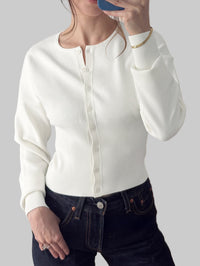 Women’s Autumn Winter Solid Color Long Sleeve Shacket Sweater