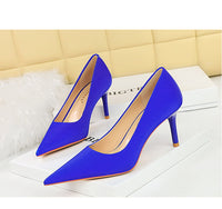 Simple Stiletto Heel Office High Heels Women - Pointed Toe Thin Shoes