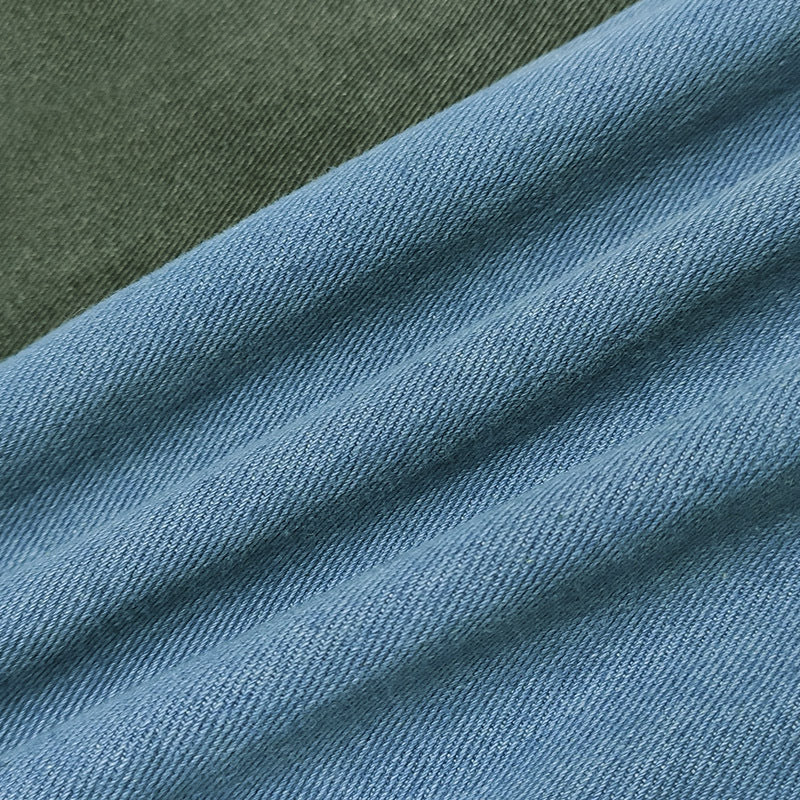 Blue Denim Black Striped Jeans - Modestly Vogue 