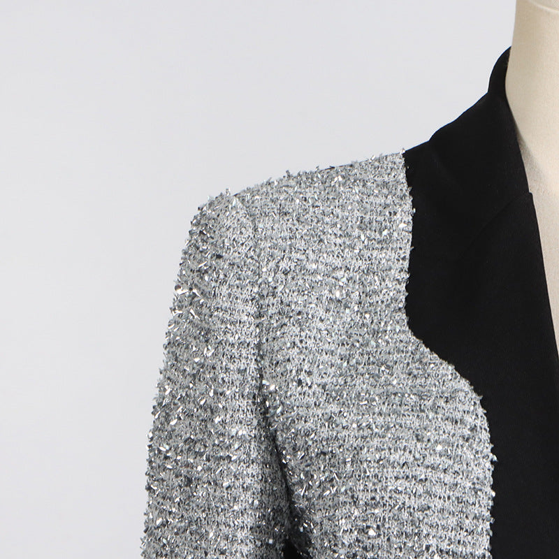 Tailored Draping Trendy Blazer Jacket - Modestly Vogue 