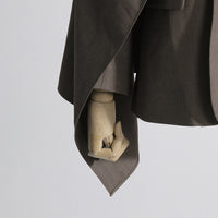 Elegant Cutout Scarf Blazer for Women – Slim Fit Style - Modestly Vogue 