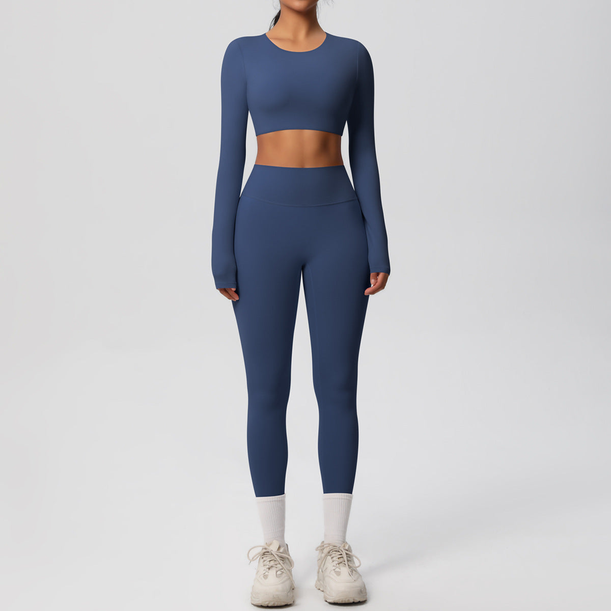 Blue Studio Sculpt Women’s Exercise Set – Soft & Breathable - Modestly Vogue 