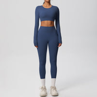 Blue Studio Sculpt Women’s Exercise Set – Soft & Breathable - Modestly Vogue 