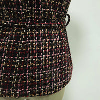 French Socialite Chanel Elegant Vest Coat Women Autumn Lace up Top - Modestly Vogue 