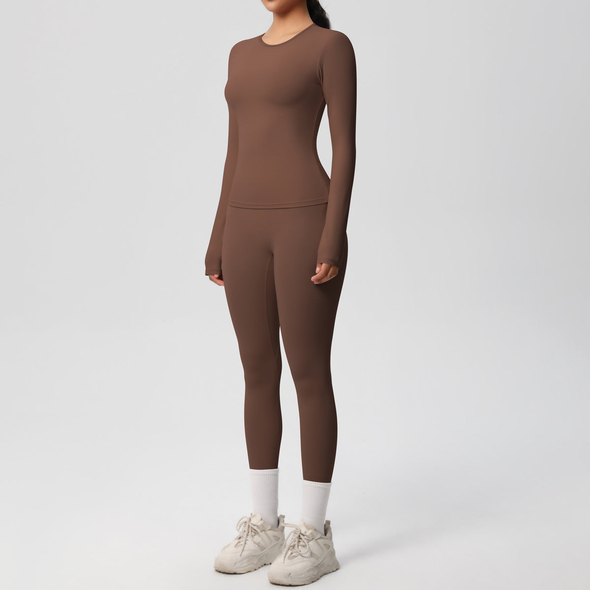 Quick Dry Skin-Friendly Yoga Set for Women – Long Sleeve & Fitness Pants