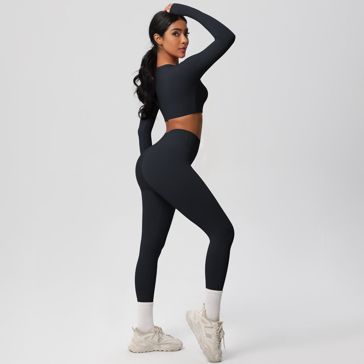 Blue Studio Sculpt Women’s Exercise Set – Soft & Breathable - Modestly Vogue 