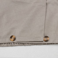 Office Casual Large Collared Pleated Sleeves Work Pant Two Piece Sets - Modestly Vogue 