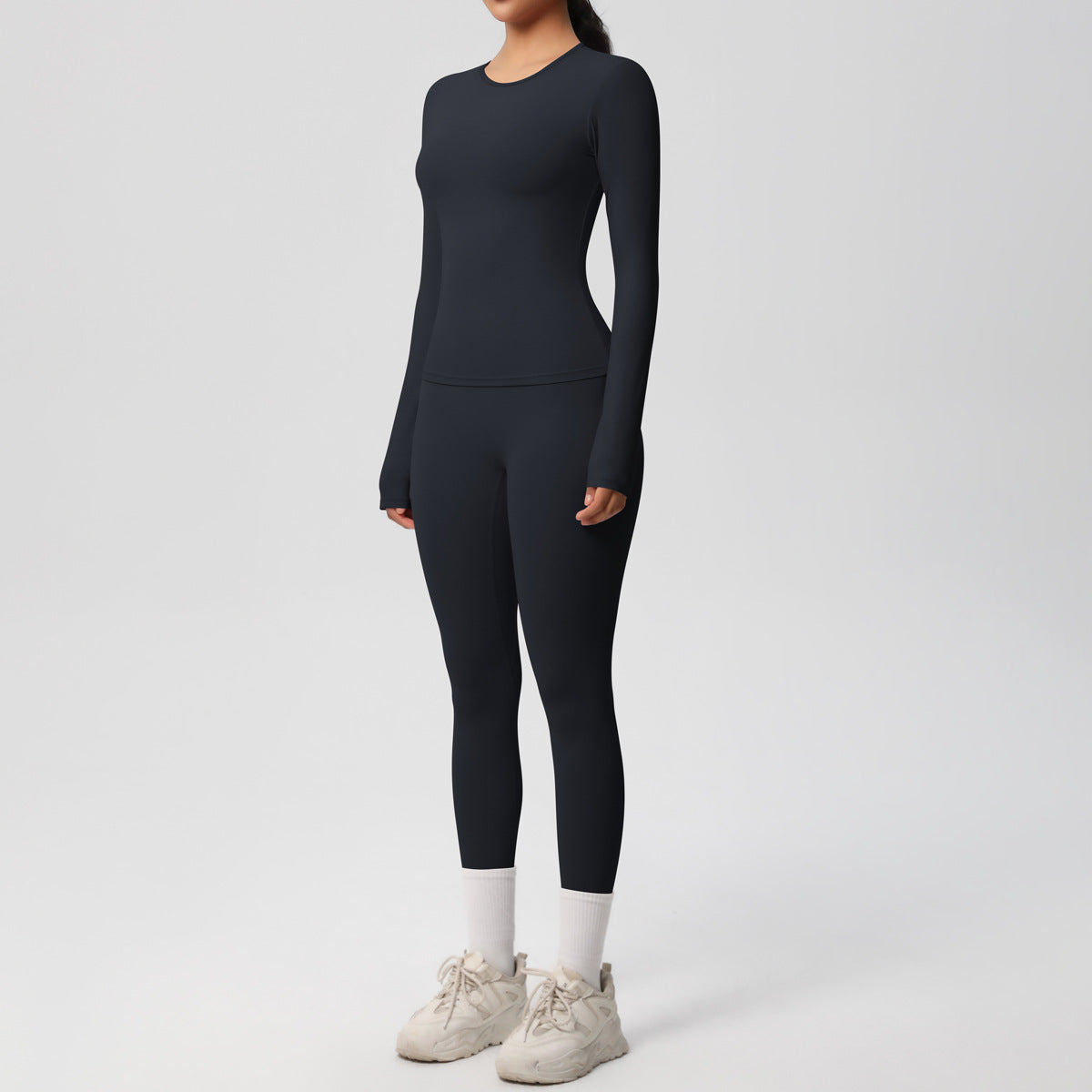 Quick Dry Skin-Friendly Yoga Set for Women – Long Sleeve & Fitness Pants