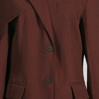 Elegant Comfort Casual Slim Fit Polo Collar Solid Color Long Trench Coat - Modestly Vogue 