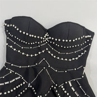 Tube Top Bandage One Piece Dress Niche Party Skinny Long Evening Dress