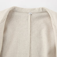 Spring Summer Cotton Linen Belted Office Dress for Women - Modestly Vogue 