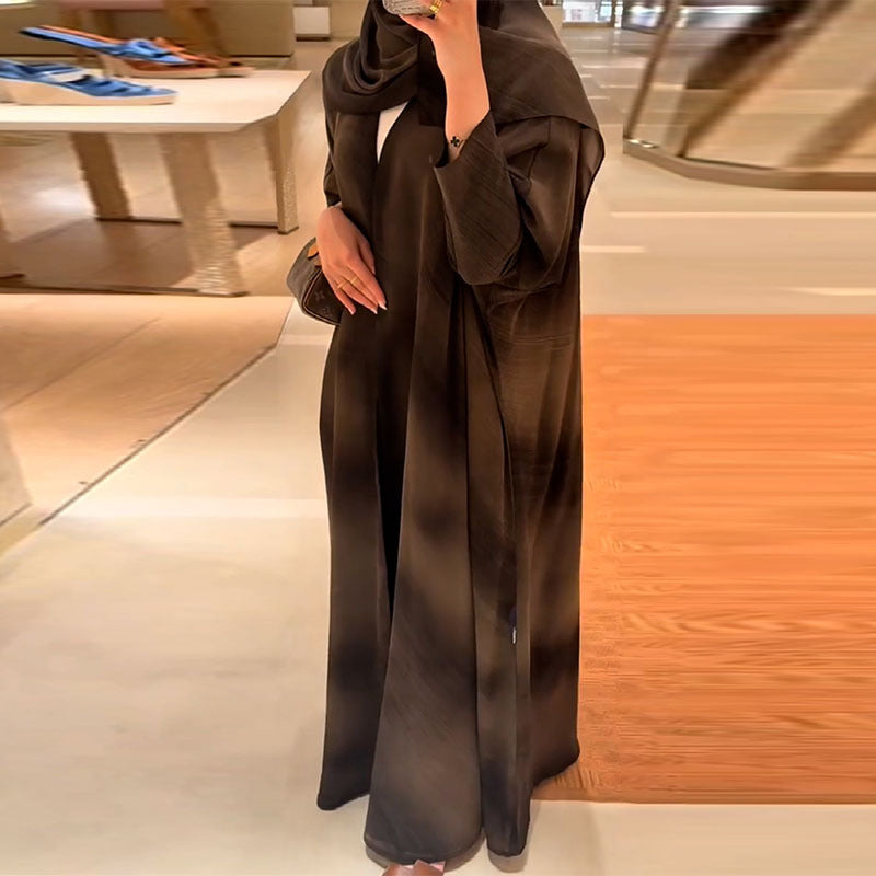 Multi Colored Long Open Abaya Kimono - Modestly Vogue 