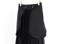 Black Skirt Set Two Piece Set Spring Elegant Long Set Mesh Pleated Skirt Set For Women - Modestly Vogue 