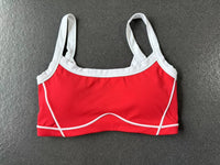 Autumn Sand Color Contrast Patchwork Yoga Bra Double Shoulder Strap Beauty Back Quick Drying Sports Tops Outerwear Running Yoga Clothes