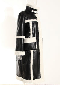 Women’s Color Contrast Patchwork Long Overcoat – Autumn Winter