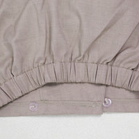 Office Casual Large Collared Pleated Sleeves Work Pant Two Piece Sets - Modestly Vogue 