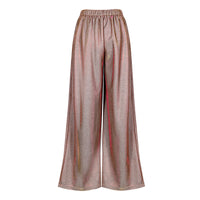 Spring Women Casual Loose Collared Long Sleeves Padded Shoulder two Piece Sets - Modestly Vogue 