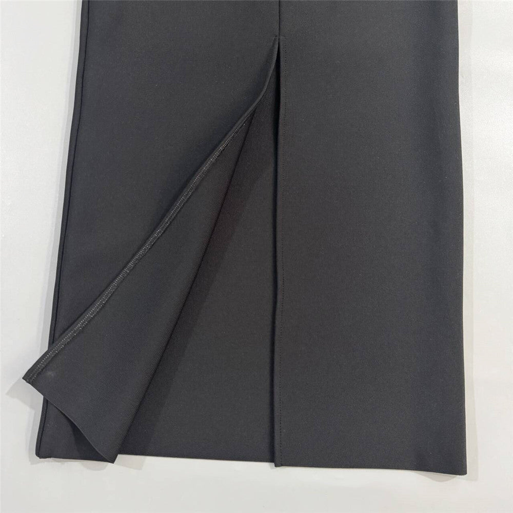 Tube Top Bandage One Piece Dress Niche Party Skinny Long Evening Dress