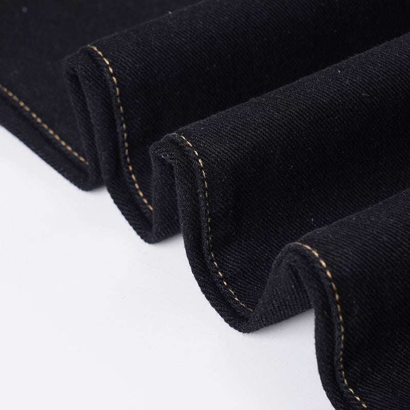 Retro Street Straight Low Waist Casual Jeans Women Arrival Basic Dark Blue Pants