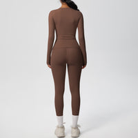 Quick Dry Skin-Friendly Yoga Set for Women – Long Sleeve & Fitness Pants