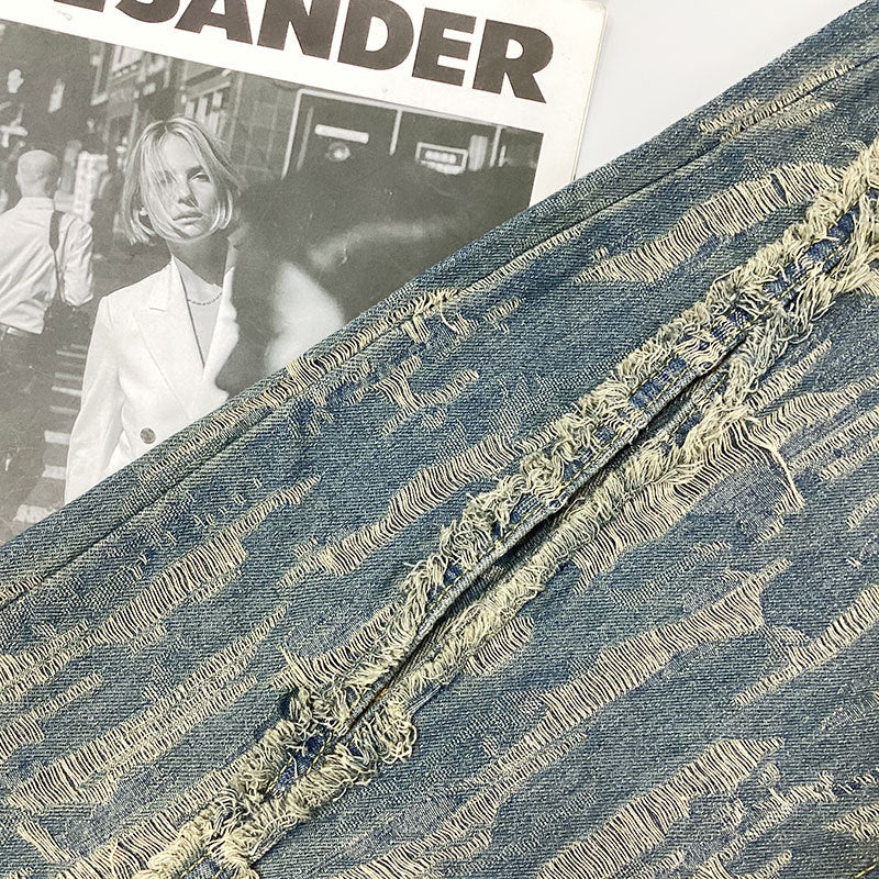 Retro High Street Tassel Skinny Jeans - Modestly Vogue 