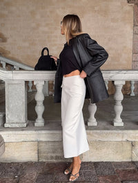 Women’s High Waist A-Line Skirt – Retro Long Spring Style - Modestly Vogue 
