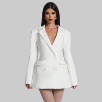 Women’s Autumn Solid Color Slim Fit Long Sleeve Dress