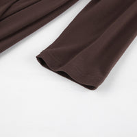 Elegant Ruched Twisted Maxi Bodycon Dress - Modestly Vogue 