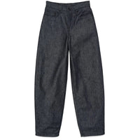 Black Denim Barrel Jeans Pants Trousers - Modestly Vogue 