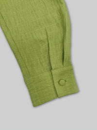 Lazy Green High Collar Loose Knitted Top Skirt Two Piece Sets - Modestly Vogue 