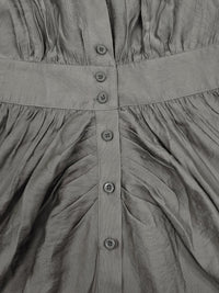 Spring Autumn French Elegant Collared Breasted Shirt Dress with Belt Dress - Modestly Vogue 