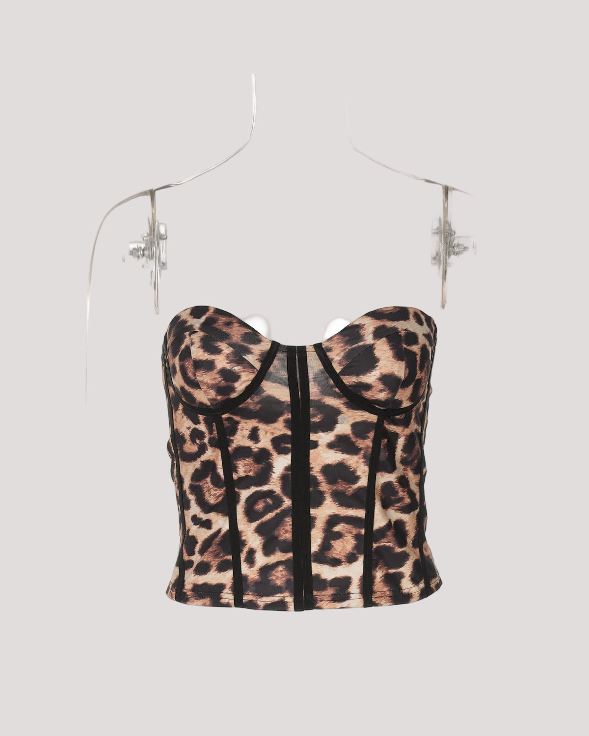 Leopard Print Women Clothing Summer Vest Outdoor Wear Niche Super Short Top