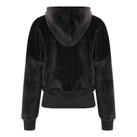 BlackVelvet Hooded for Women Autumn Thickened Composite Multi Metal Zipper Split Waist Trimming Women - Modestly Vogue 