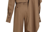 Spring Summer Famous Designer Shirt Trousers Two Piece Sets - Modestly Vogue 