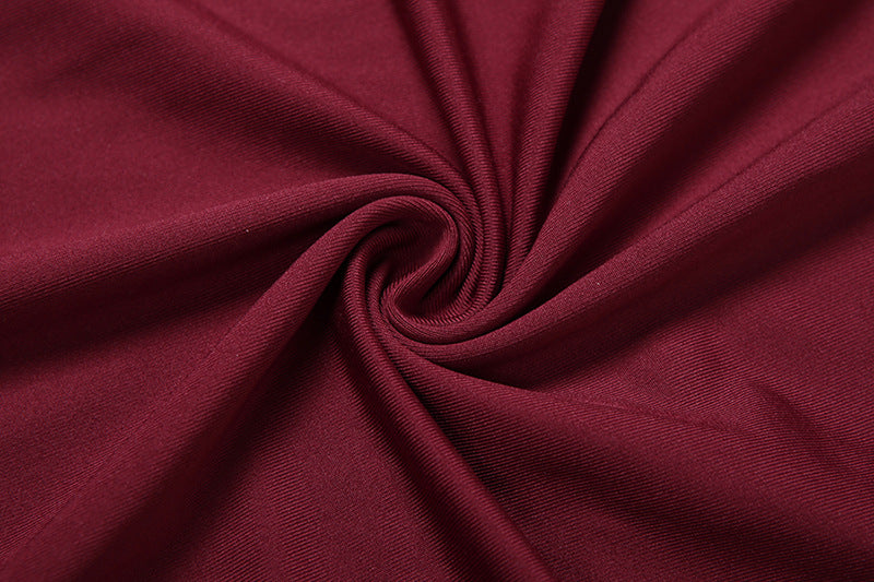 Elegant Pleated Waistline Slimming  V Neck Long Maxi Dress - Modestly Vogue 