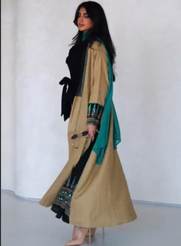 Designer Casual Mid-Length Abaya Kimono