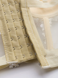 Sling Mesh Bra Outer Wear Body Shaping Boning Corset Sling Crystal Tube Top - Modestly Vogue 